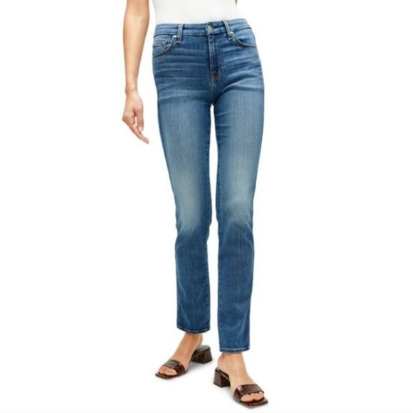 7 for all Mankind Standard Straight Leg Size 28 Inseam 32 NEVER WORN NWT - Picture 1 of 9